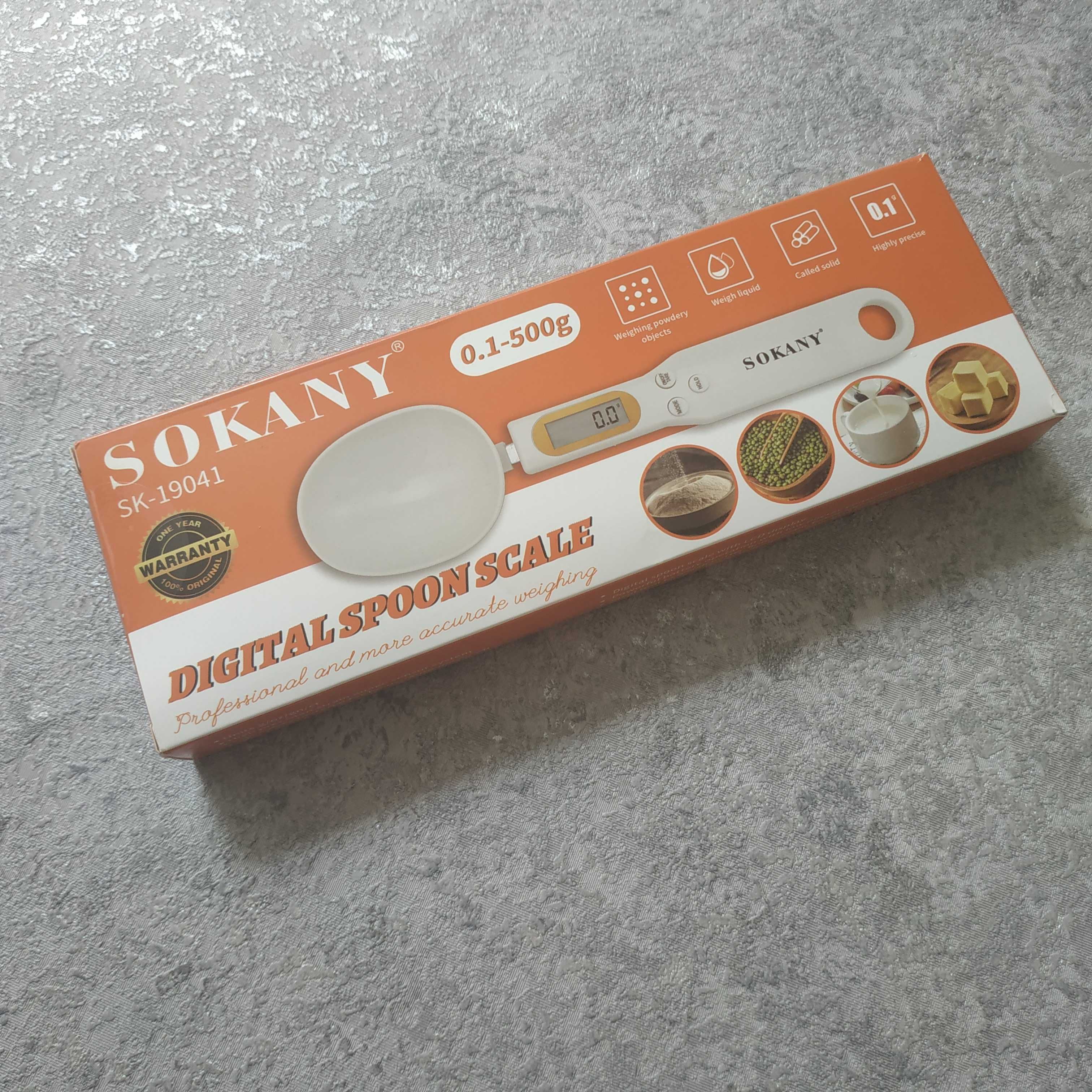 Ложка-ваги SOKANY з LCD-дисплеєм – точність до грама у вашій кухні
