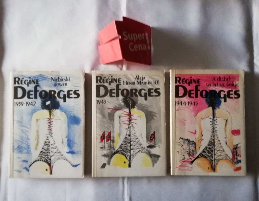 książka "niebieski rower" 3 tomy Regine Deforges