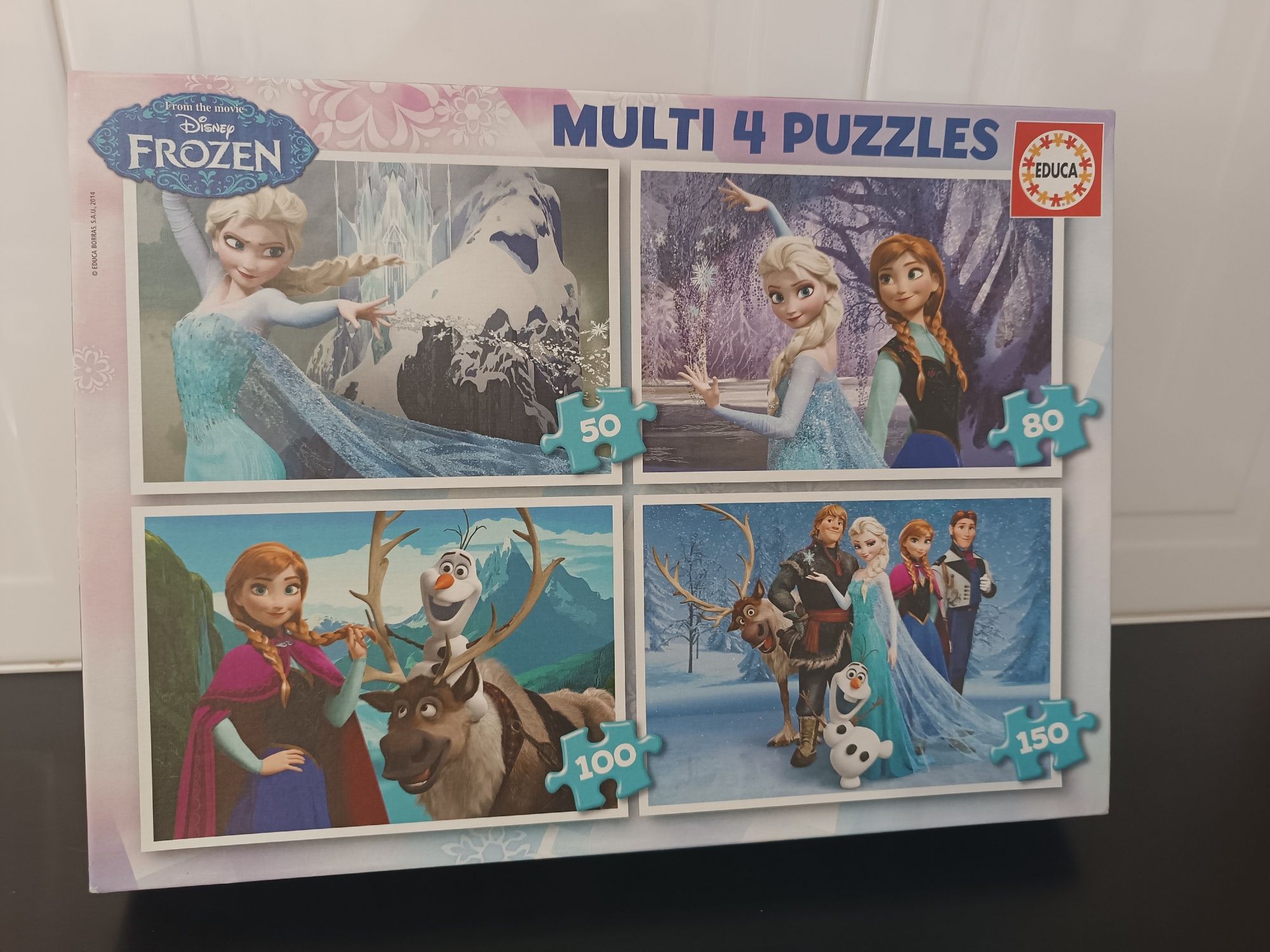 4 Puzzles da Disney Frozen. Elsa. Como Novos