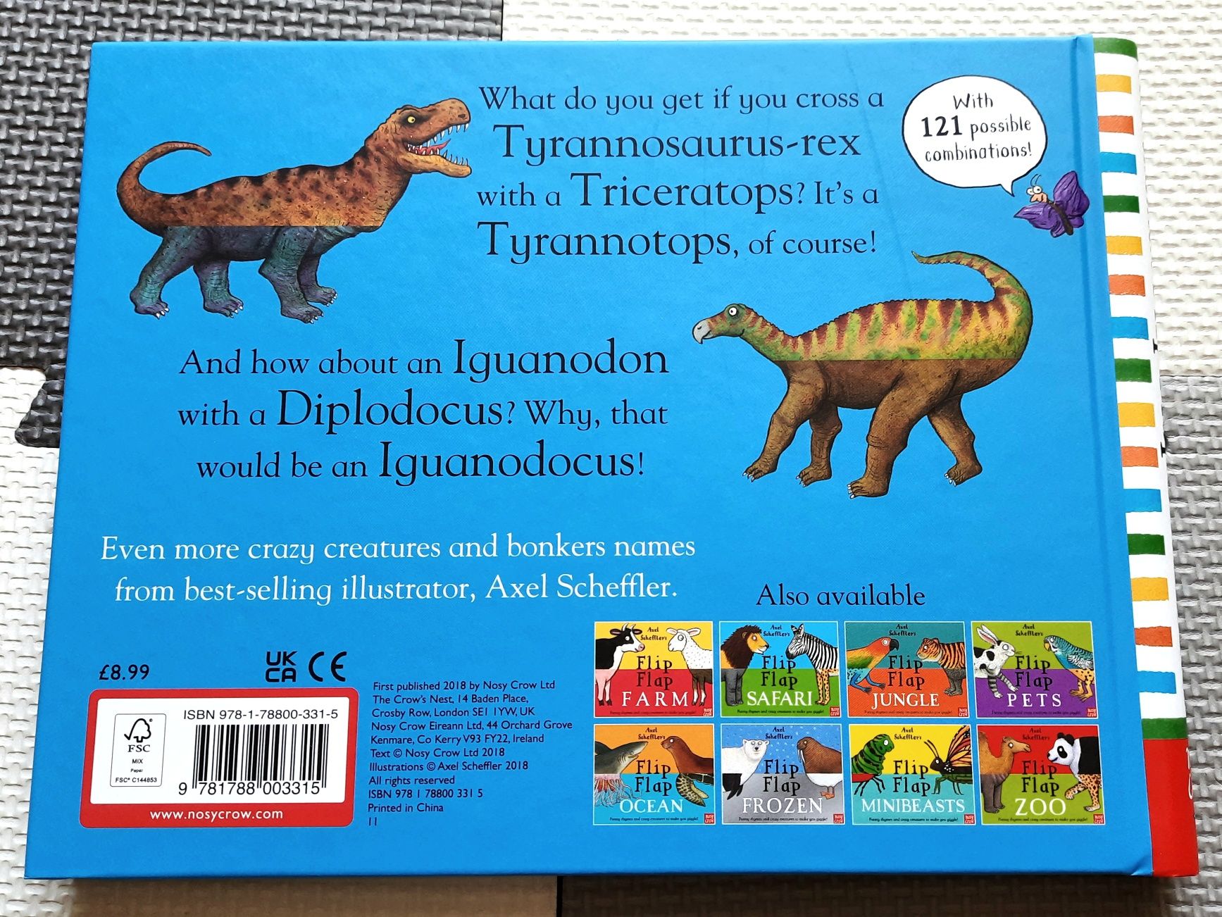 Axel Scheffler's Flip Flap Dinosaurs kreatywna książka po angielsku