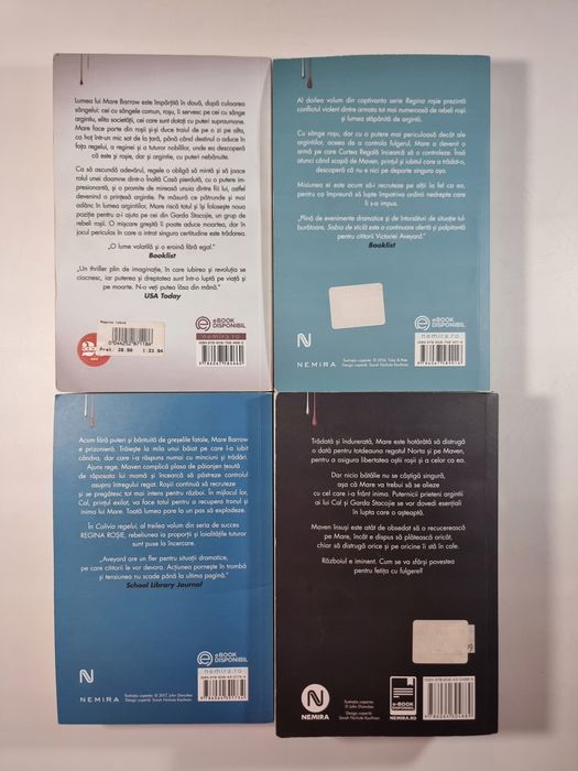 Czerwona Królowa 1-4 / po rumuńsku / Victoria Aveyard