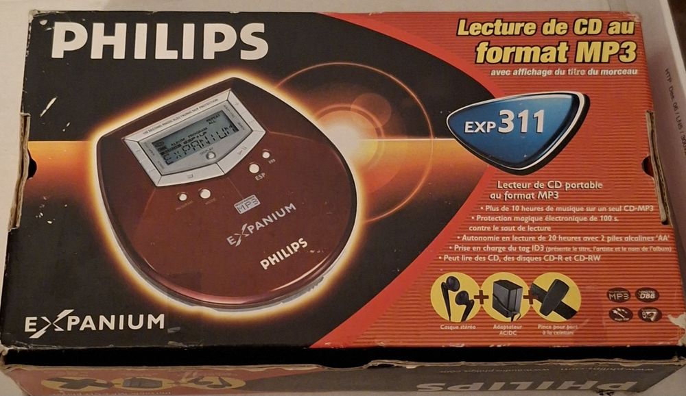 PHILIPS Portable MP3 -CD Player! EXP311 Германия!