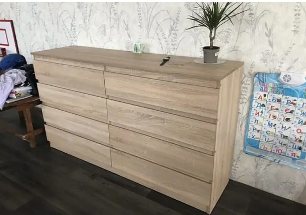 Комод  у спальню , вітальню на 8 шухляд 160×90×43