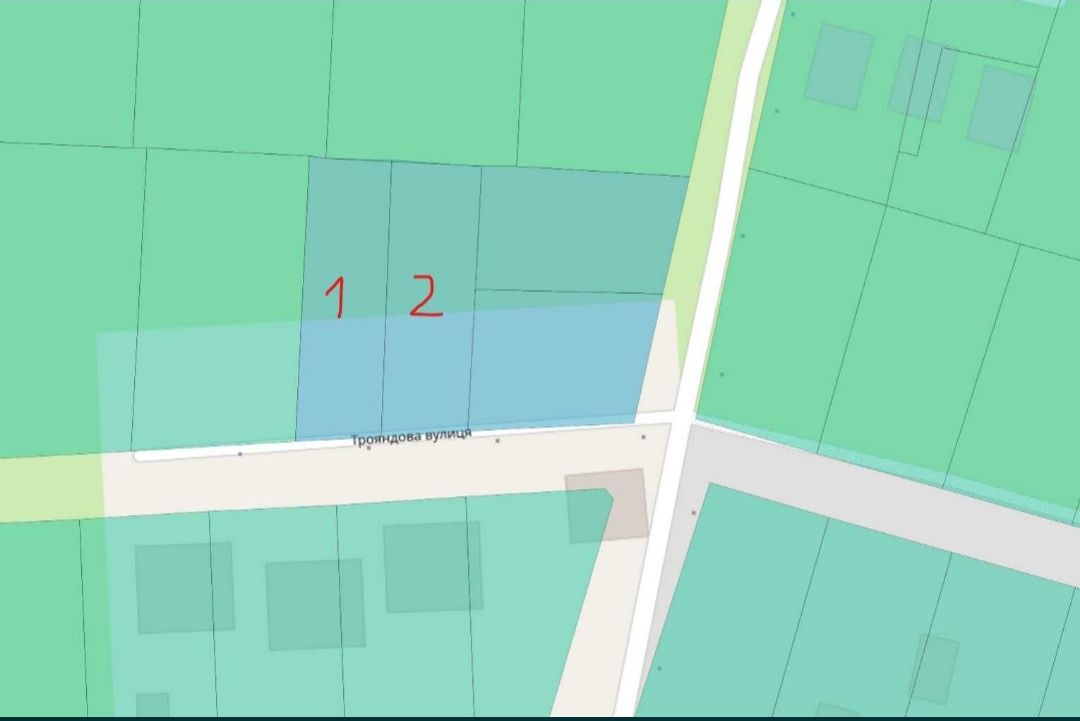 Продам участок, земельну ділянку 6-12 сот під дуплекс, будинок. Жуляни