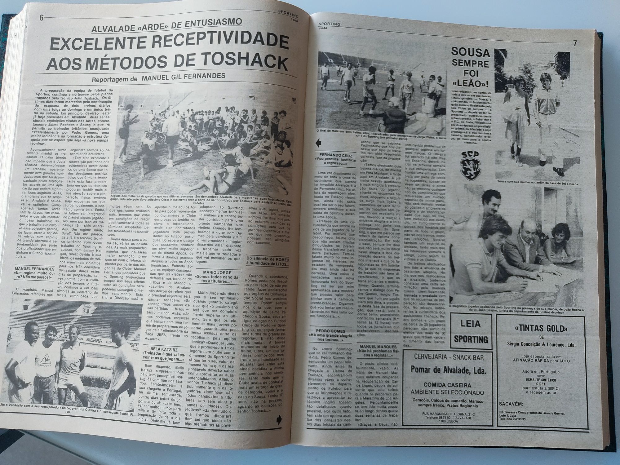 Jornal Sporting janeiro a dezembro 1984