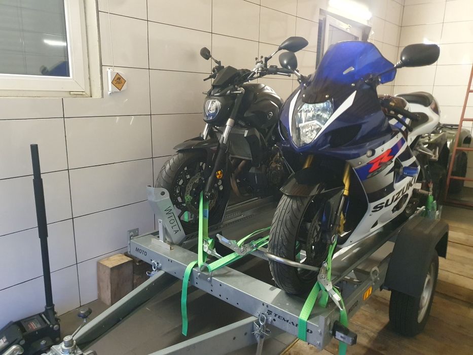 Przyczepka motocyklowa wynajem 2 motocykle