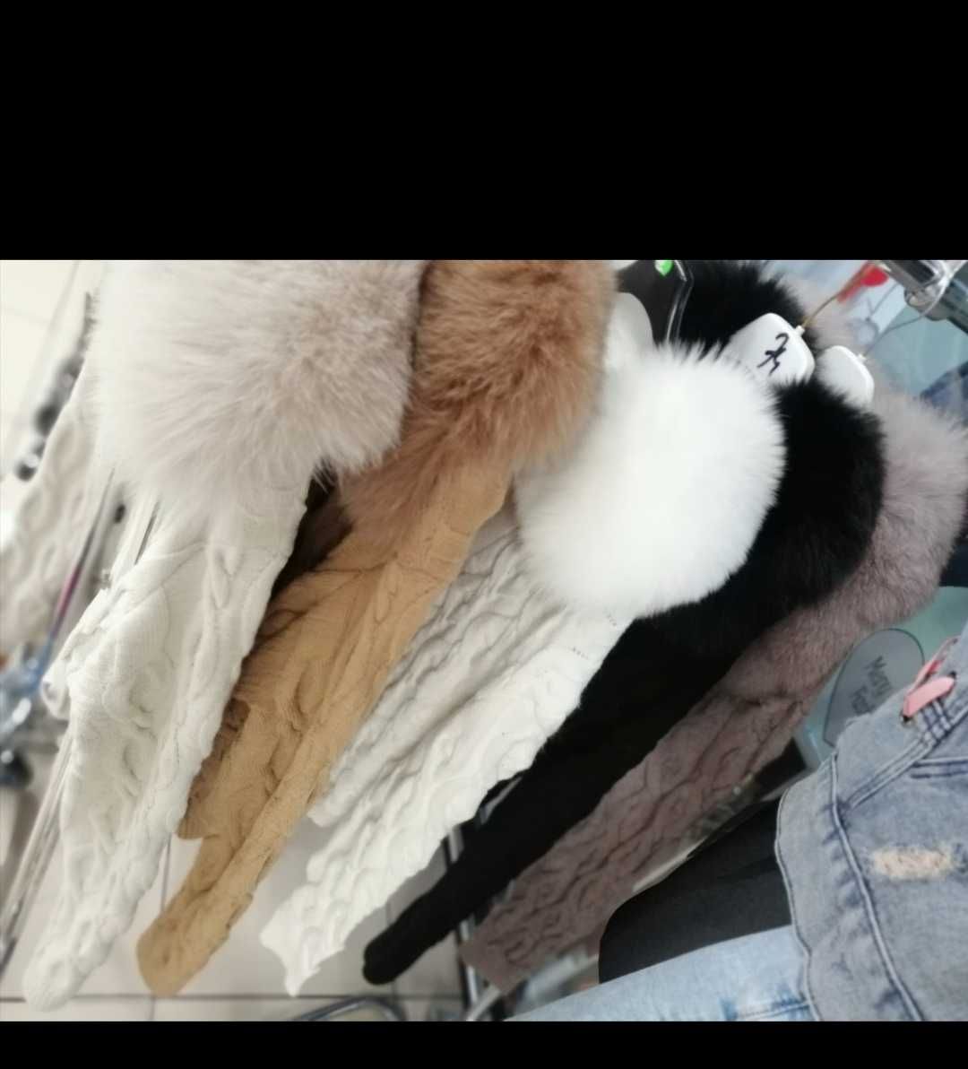 Sweter lisem naturalnym futrem lisy piękne sweterki