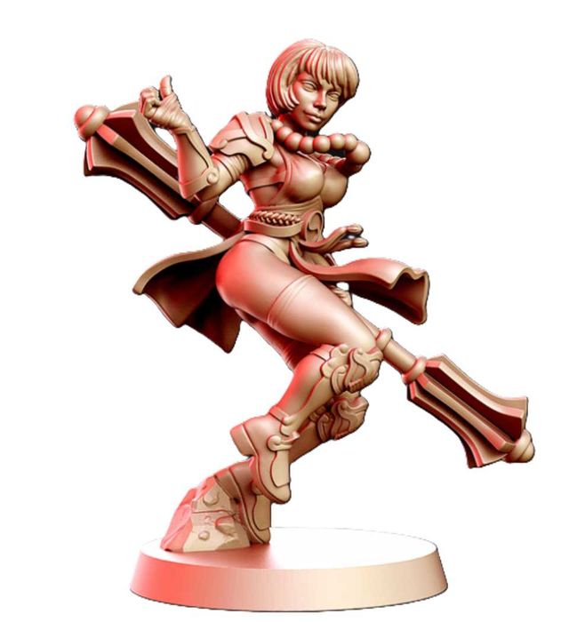 Jina - Female Monk - 32mm - DnD  rpg figurki z żywicy