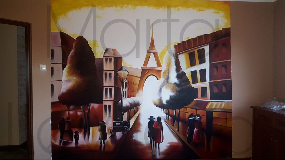 Obrazy i rysunki na zamówienie, farby, ołówek, obraz na ścianie