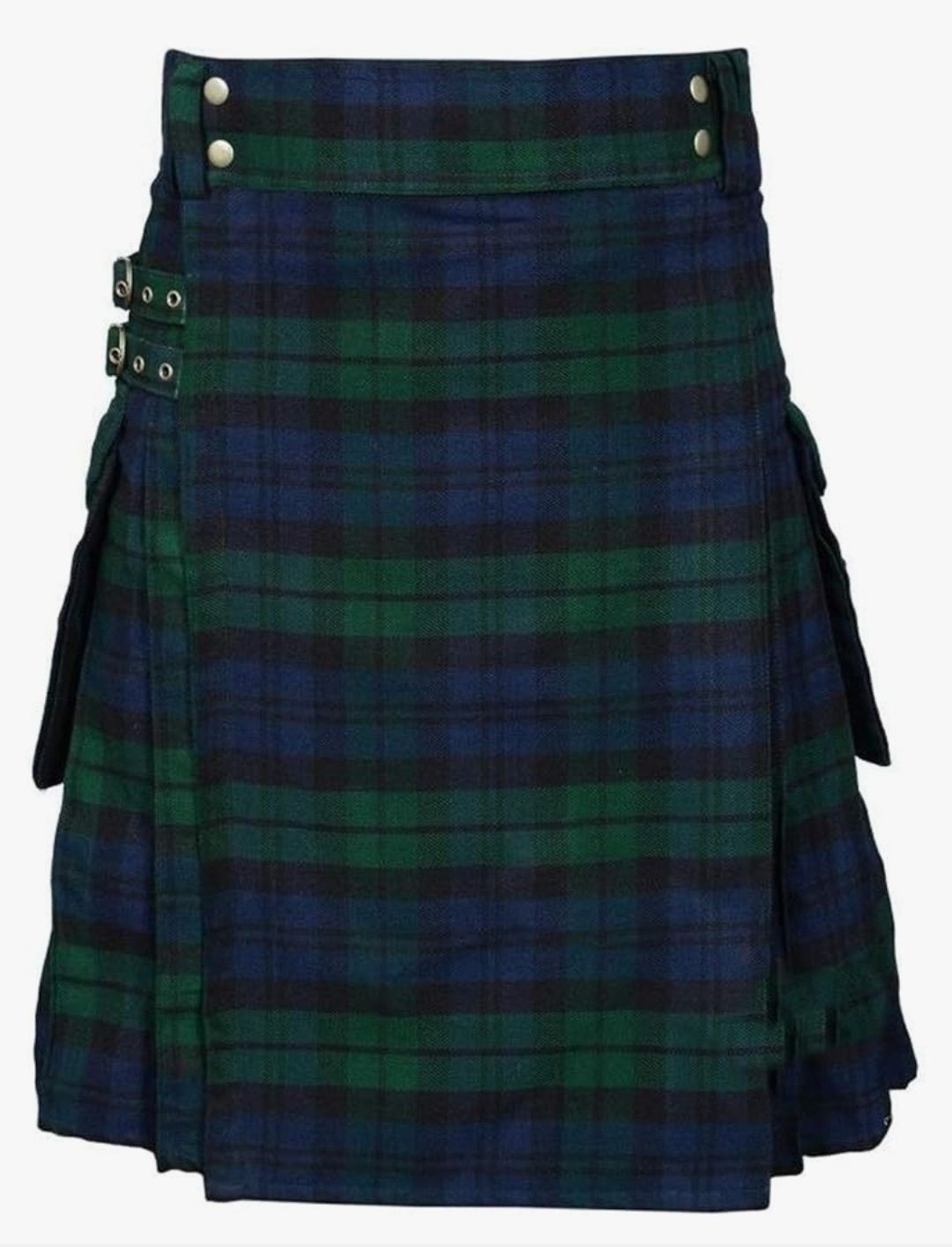 BaronHong Tartan Utility Kilts dla mężczyzn Tartan Kilt z paskami i du