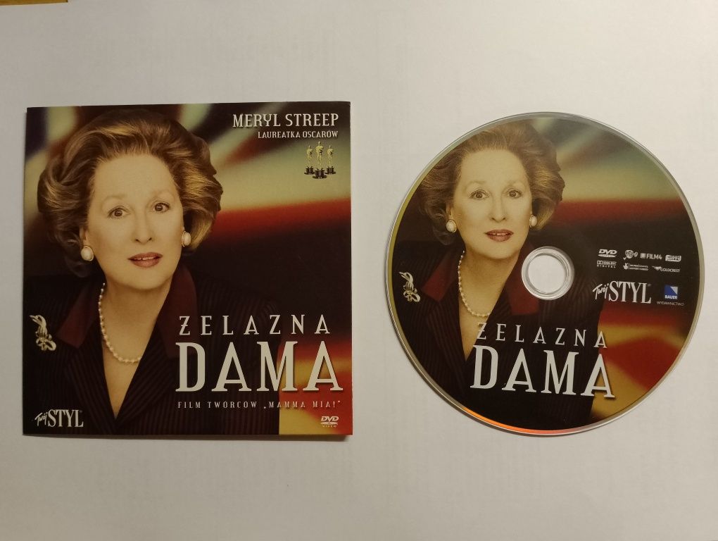 Film DVD "ŻELAZNA DAMA" z Meryl Streep, dramat biograficzny, video