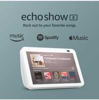 Розумна дисплей колонка Amazon Echo Show 8 2 gen біла скло підставка
