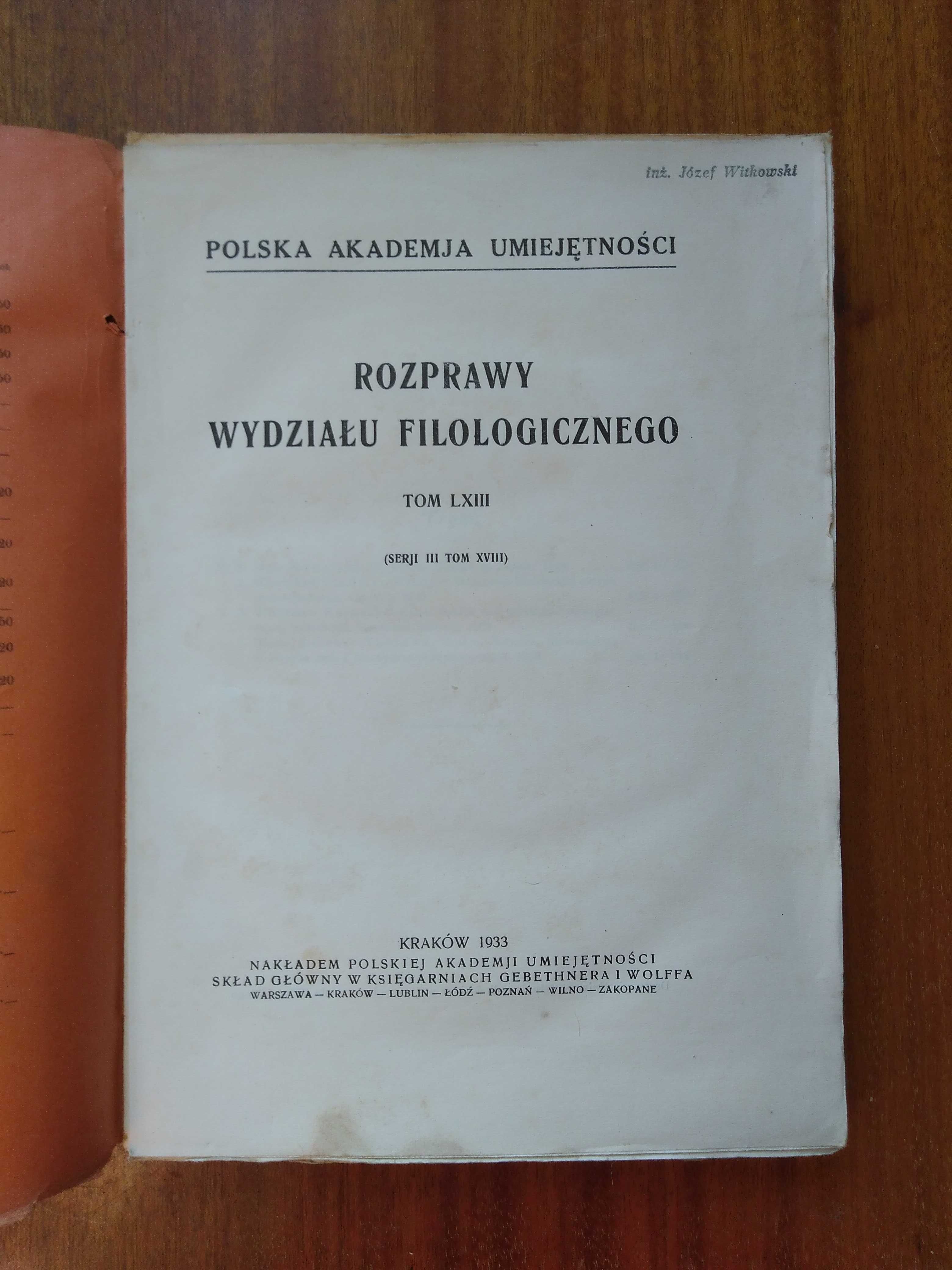 Ironja Juljusza Słowackiego w świetle badań - 1933