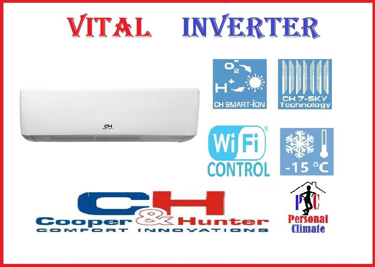 Кондиціонер Cooper Hunter CH-S18FTXF2-NG Inverter WiFi 50 м2 Монтаж