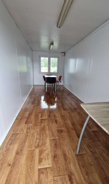 Kontener Biurowy - Socjalny - Na Dom z dachem spawanym-wym.6x2,44m.