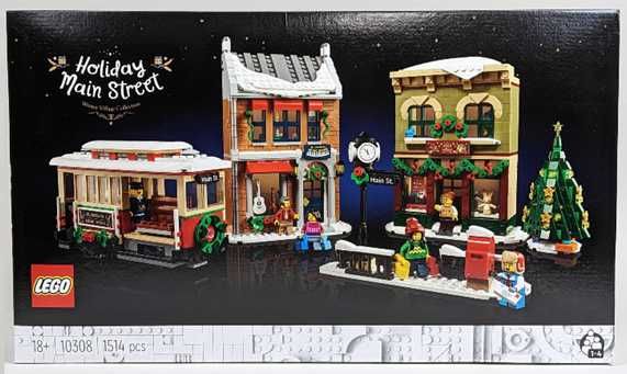 Lego ICONS 10308 Świąteczna główna ulica