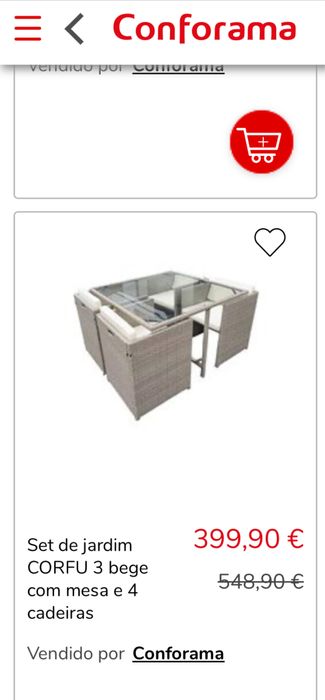 Conjunto de jardim de rattan