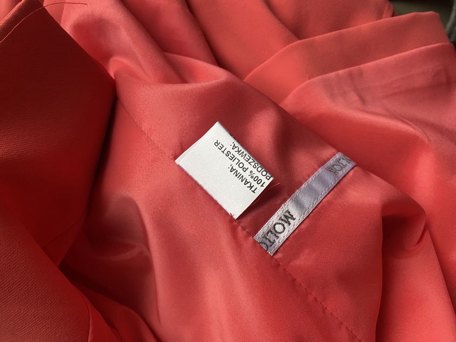 Nowy koralowy malinowy różowy żakiet krótka marynarka Molton L/XL