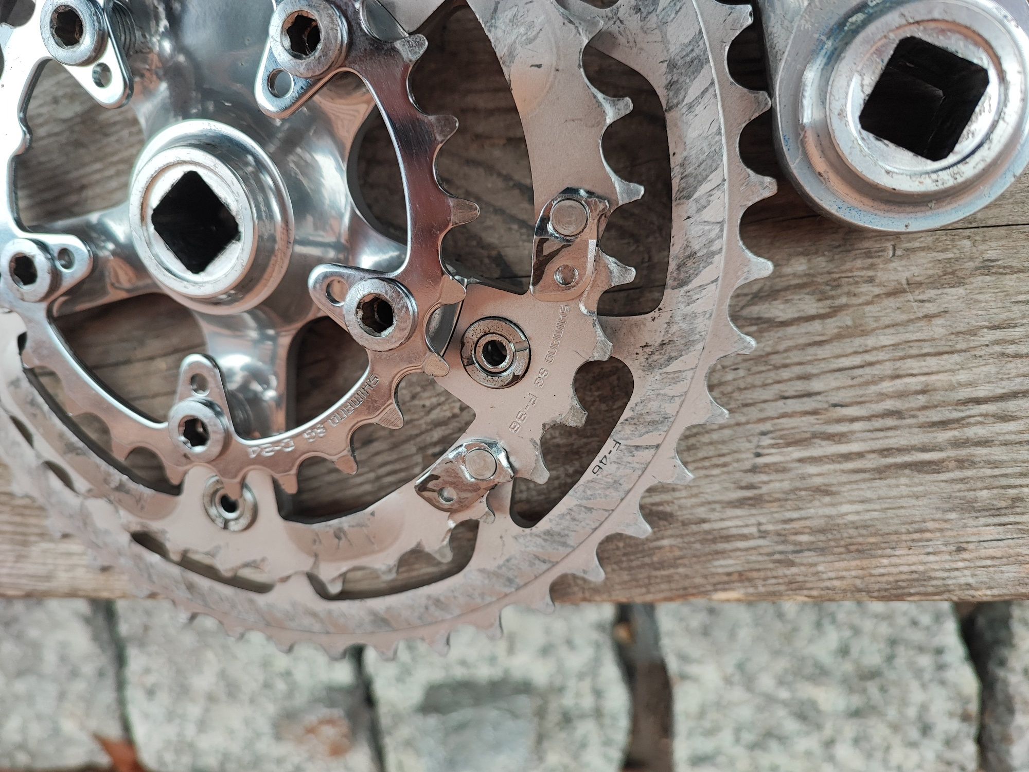 Korba rowerowa Shimano XTR m900 175mm retro mtb Deore