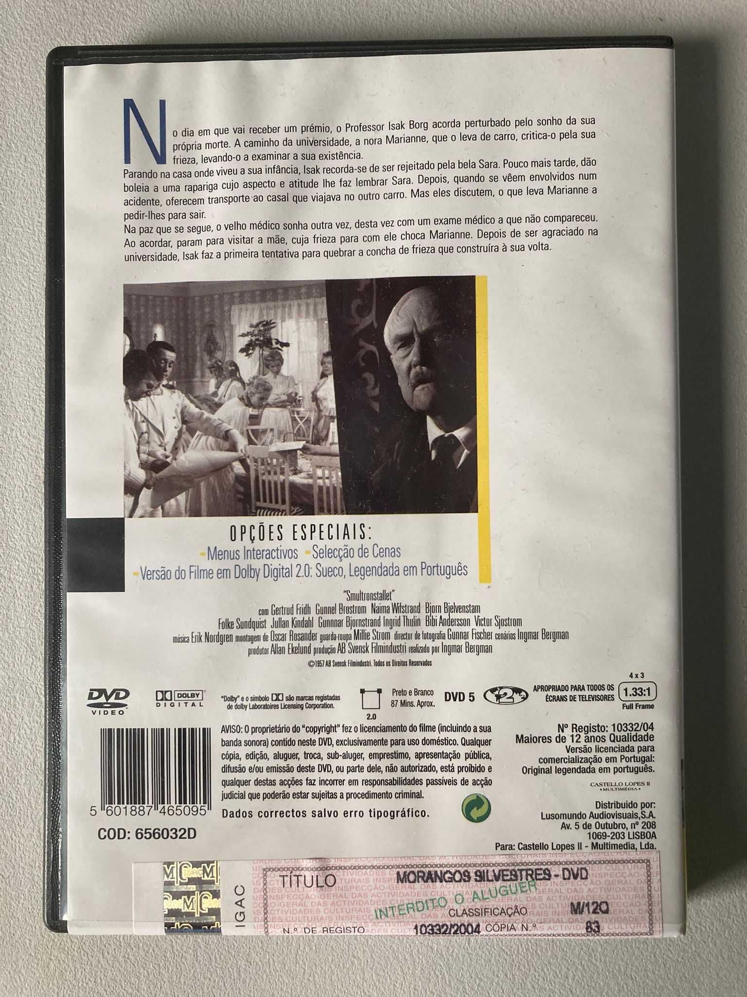 [DVD] Morangos Silvestres (Wild Strawberries)