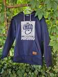 Granatowa bluza z kapturem Wrung Division r.S