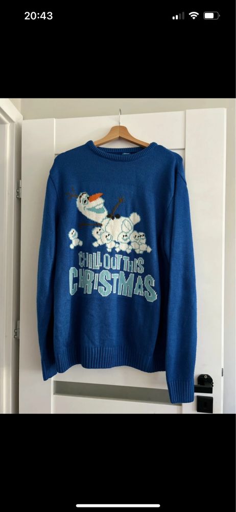 świąteczny sweter kraina lodu