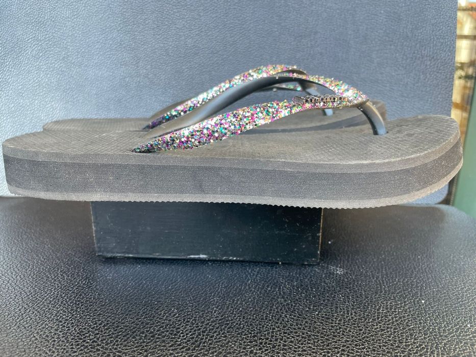 Havaianas glitter senhora plataforma alta