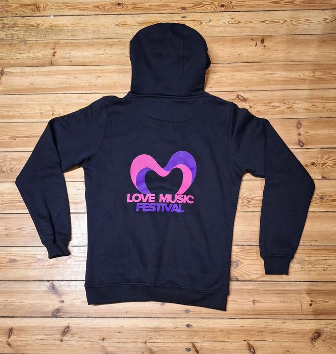 Bawełniana bluza muzyczna kangurek z kapturem rozmiar M