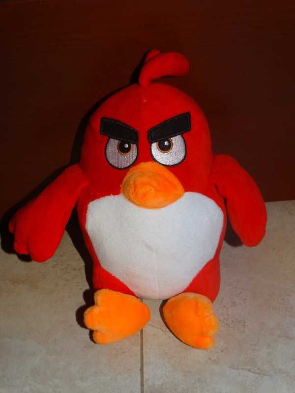 Pluszak maskotka Angry Birds Czerwony 27 cm Śpiewa Wydaje odgłosy