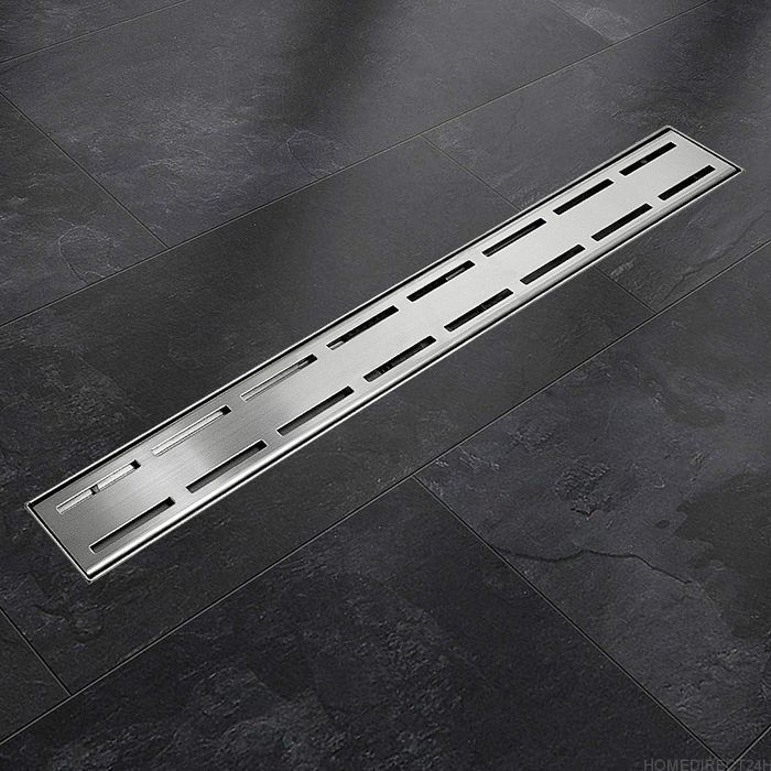 NOWY Odpływ liniowy Line z syfonem 70 cm stal nierdzewna FAKTURA