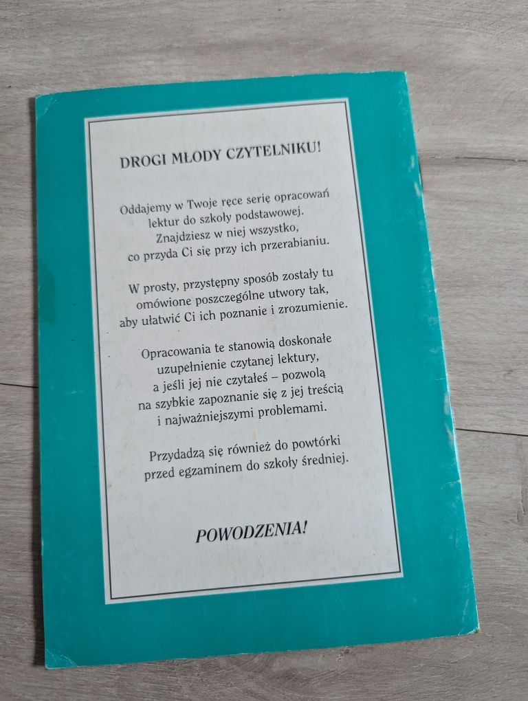 Lektura nr 30, streszczenie klasa 5, Historia zoltej cizemki