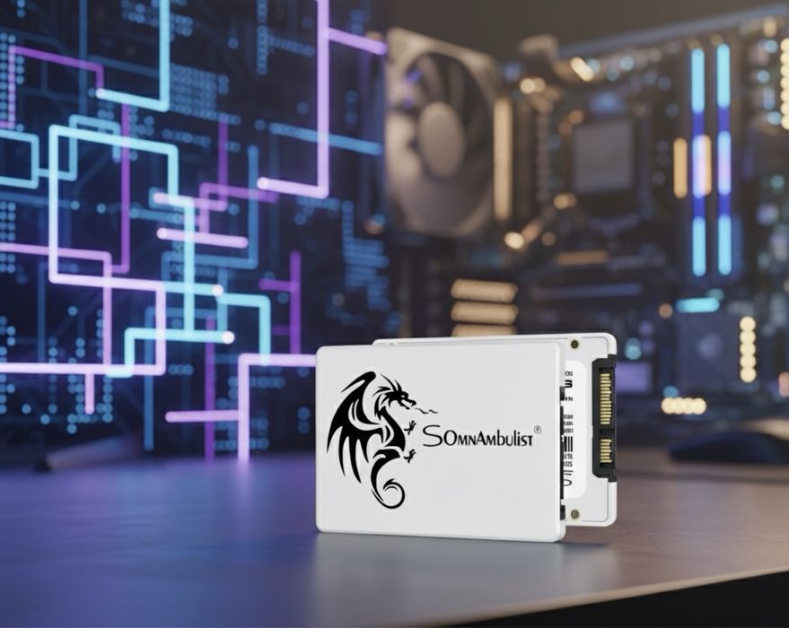 SSD накопичувач   SomnAmbulist 256 Gb white ссд диск + подарунок SATA