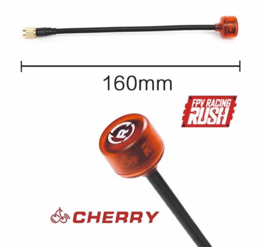 Антена Rush Cherry SMA RHCP 5,8 g 160mm нова, опт, фоп