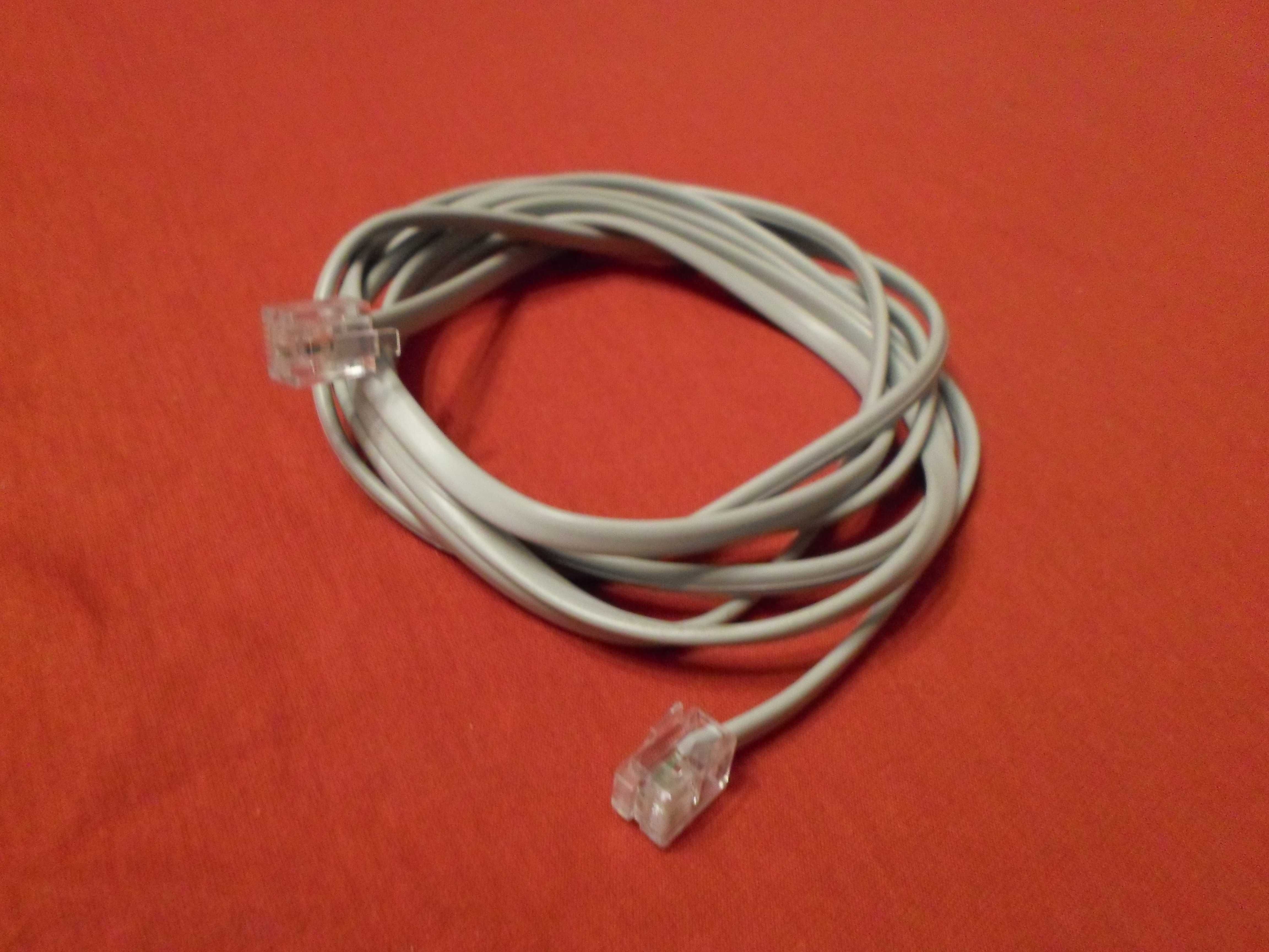 Телефонный кабель RJ-11, 1,8 м серый провод шнур