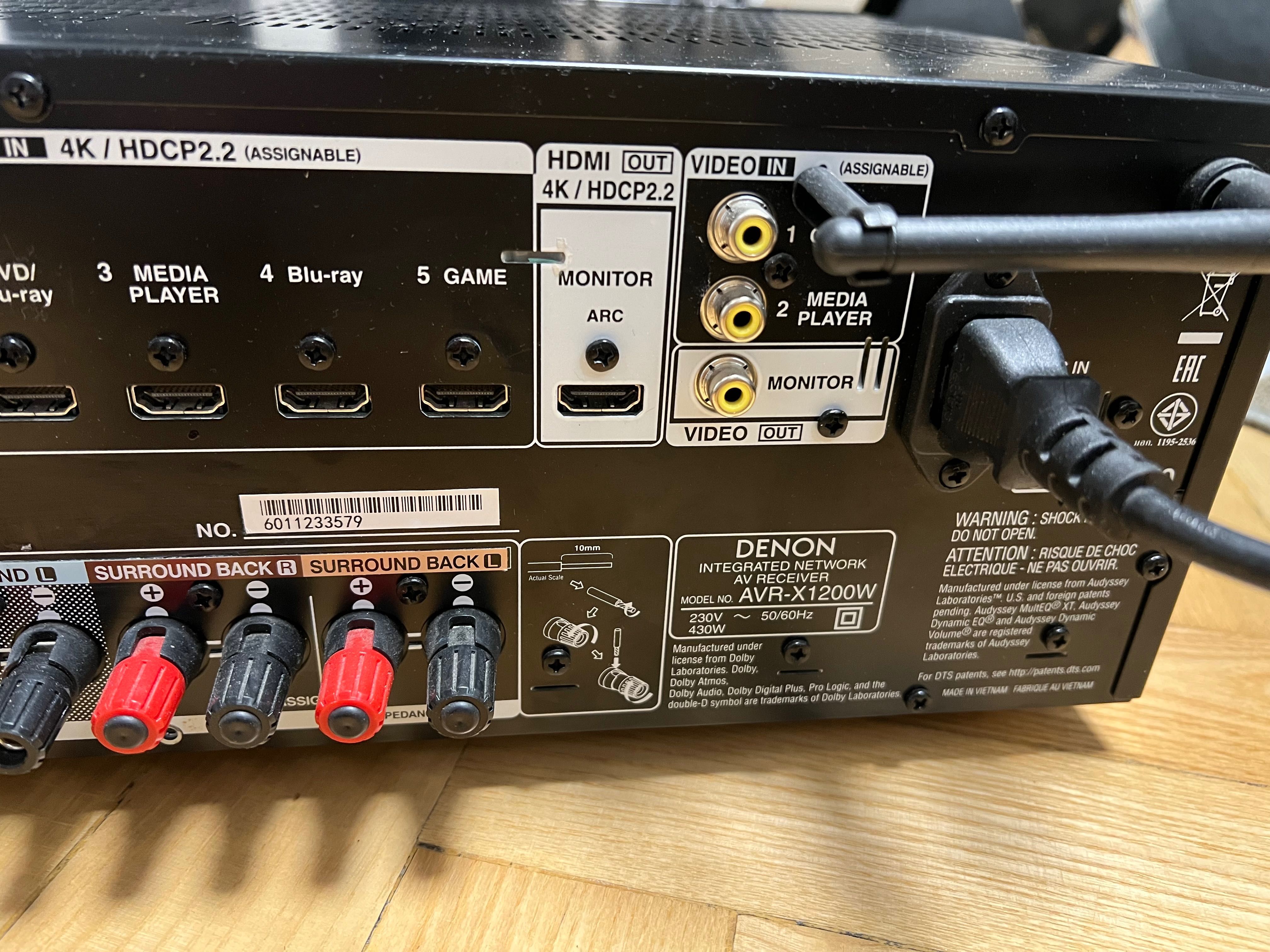 Denon AVR-X1200w Wpelni sprawny