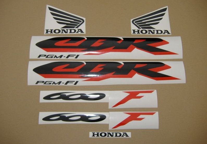 Комплект оригинальных наклеек мотоцикла Honda CBR600 CBR1000RR F2-F4i