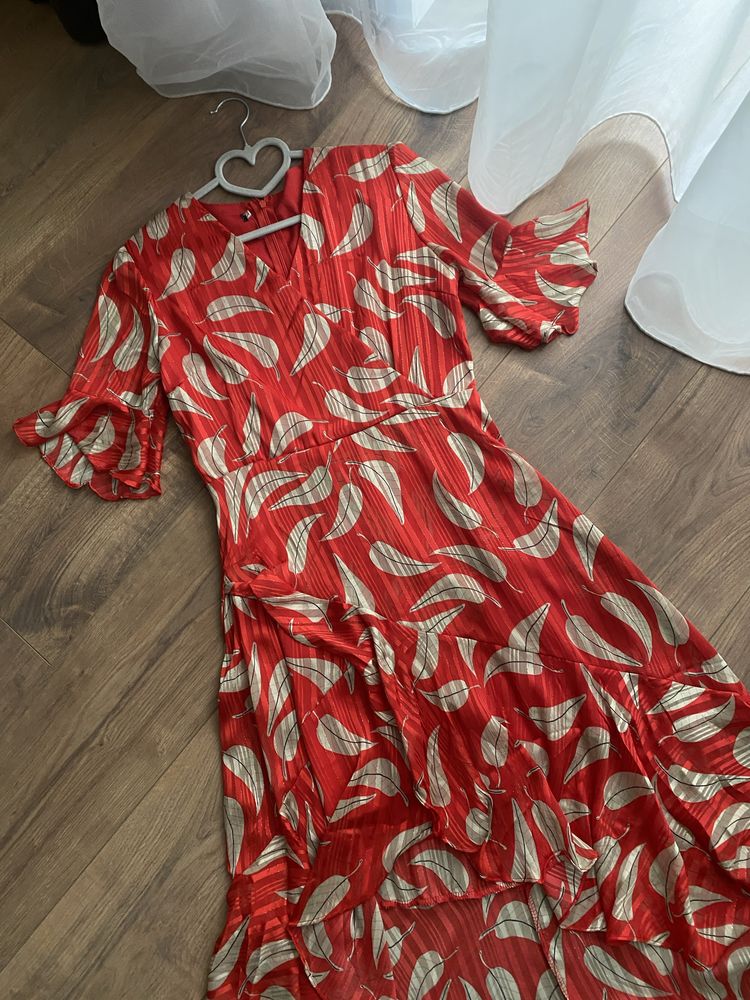 сукня з люрексом платье красное