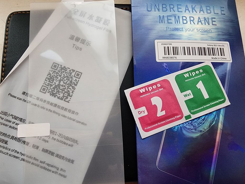 Захисна гідрогелева плівка Samsung s22 Ultra. Якісна, прозора.