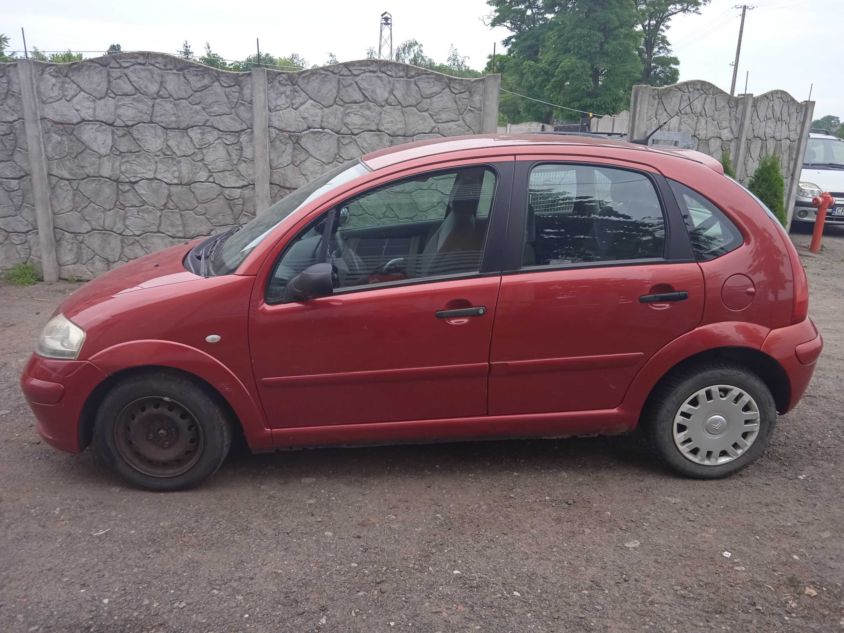 Części blacharskie Citroen C3 kod lakieru EKQD silnik, skrzynia biegów