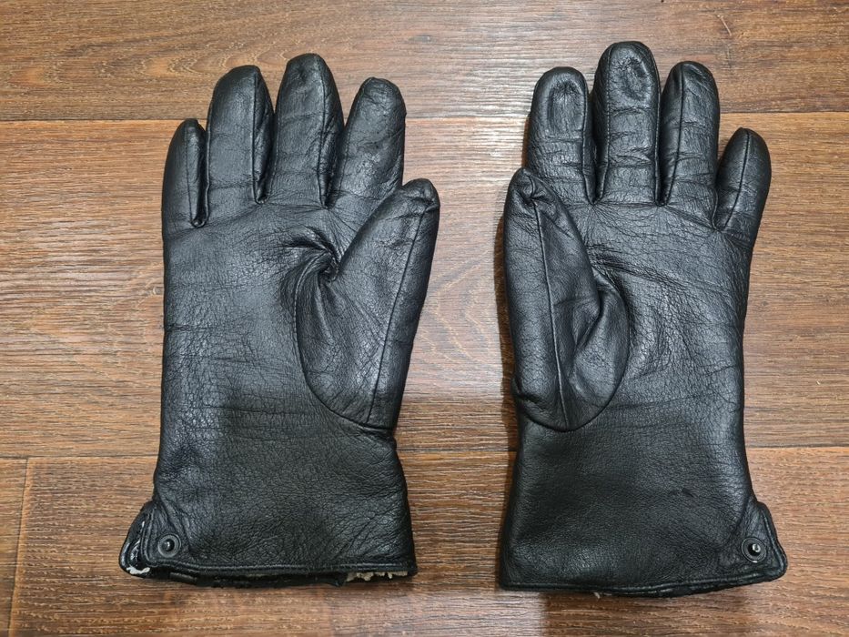Мужские перчатки Б.У кожа с мехом до -5°С.
