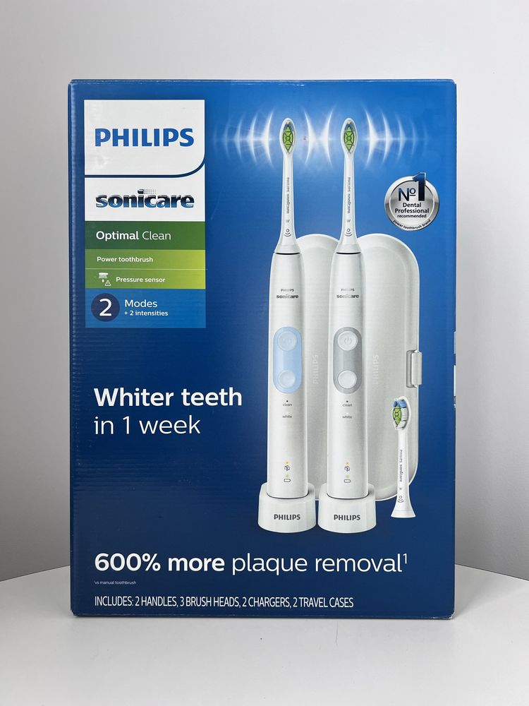 Набір звукових зубних щіток PHILIPS Optimal Clean 5100 HX6829/75