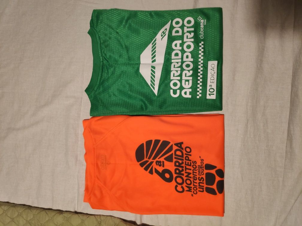 T-shirts técnicas de corridas