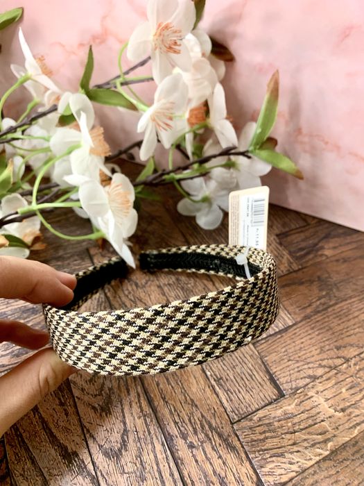 Opaska materiałowa w pepitkę