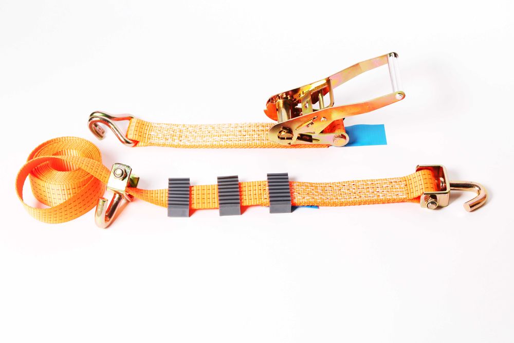 Стяжні ремені  Набір евакуаторника. Автовозний ремінь