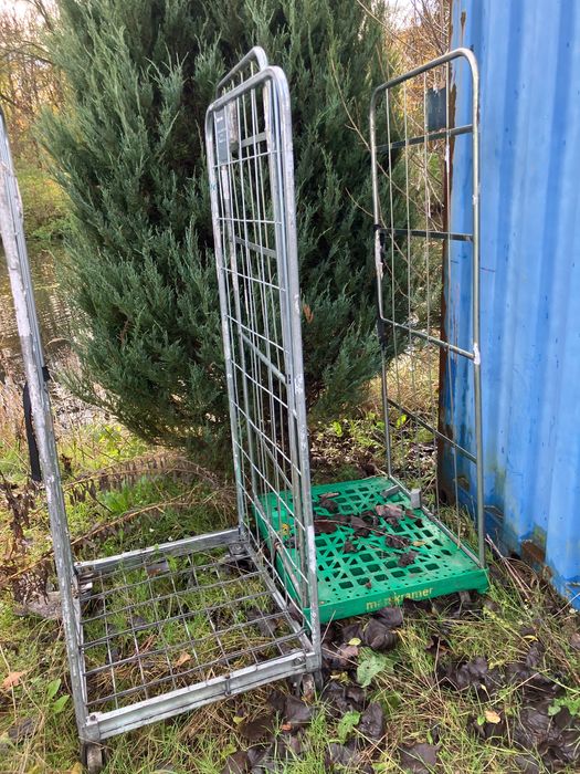 Rollkontener wózek siatkowy dwuścianowy magazynowy