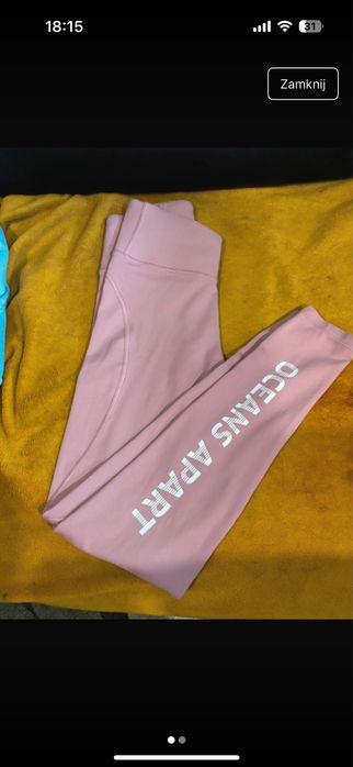 Legginsy sportowe treningowe różowe Oceans Apart XS