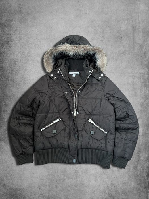 Зимова Куртка Y2k Fur Bomber jacket / Хутро Вінтаж