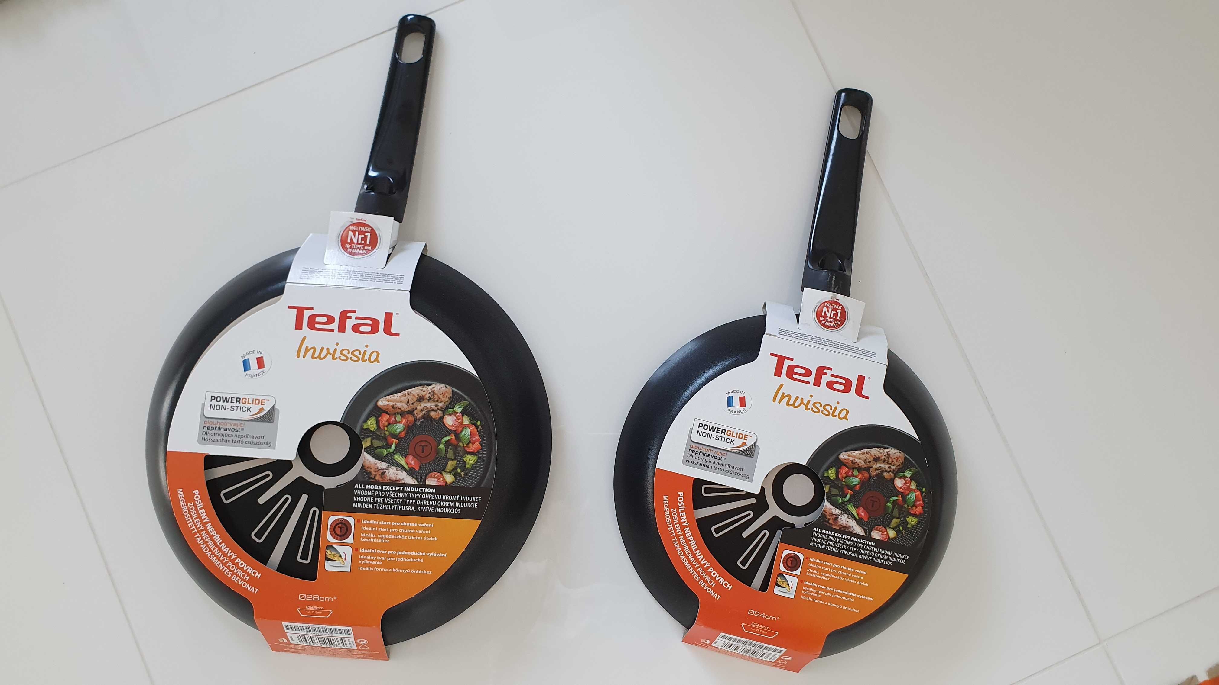 TEFAL nowe patelnie 24cm i 28cm