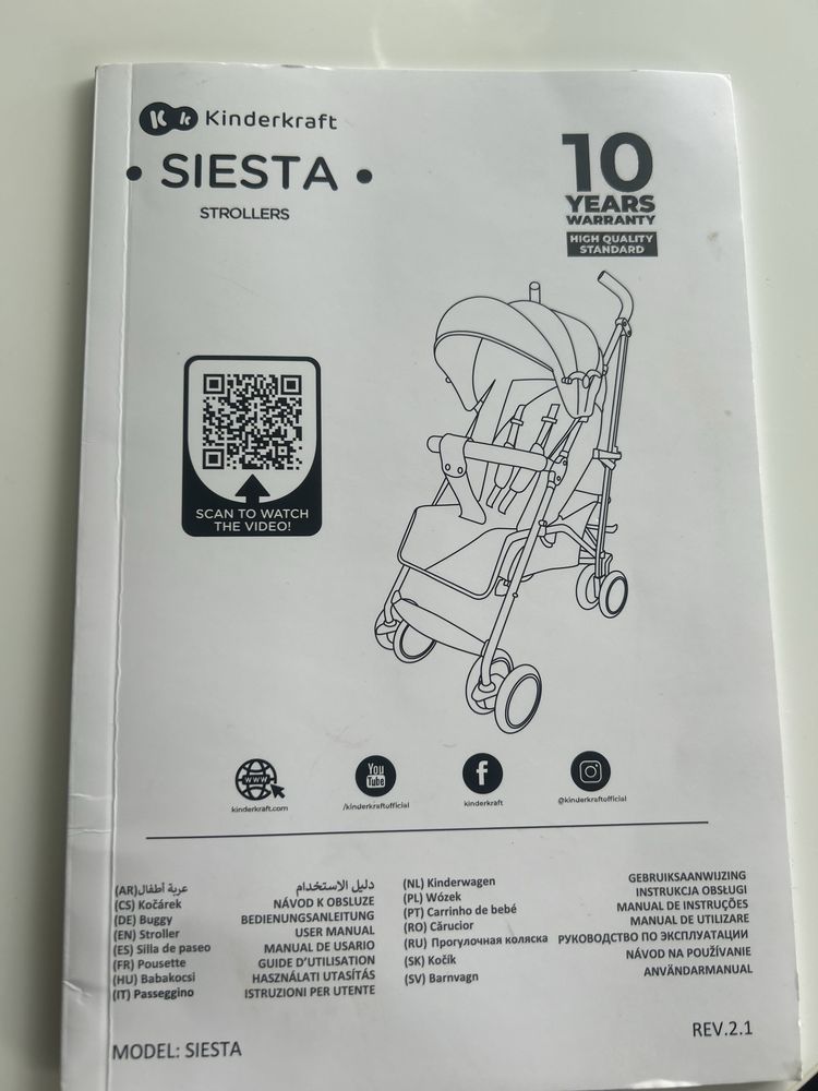 Wózek parasolka Kindercraft Siesta