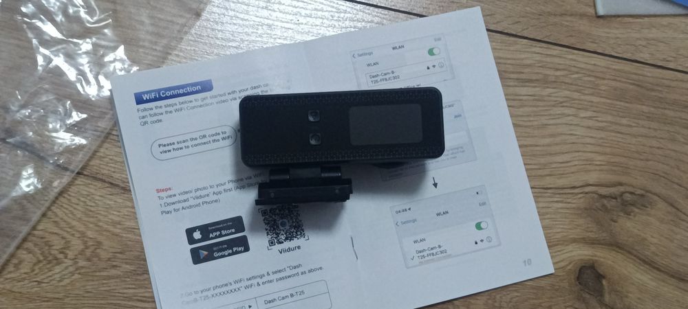 Wideorejestrator kamera samochodowa 4K wifi przód tył 2w1
